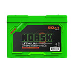 Norsk 80AH 12.8V LIFEPO4 HEATED Deep Cycle Battery-BACKORDERED