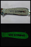 10" Chrome / Glow PERSONALIZED Dual Fin Fishblade