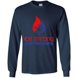 Youth Ice Strong Patriotic Logo LS T-Shirt