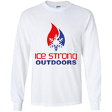 Youth Ice Strong Patriotic Logo LS T-Shirt
