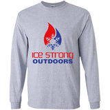 Youth Ice Strong Patriotic Logo LS T-Shirt