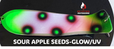 END OF SEASON SALE! -  10" Double Glow UV Dual Fin Fishblades