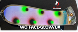 END OF SEASON SALE! -  10" Double Glow UV Dual Fin Fishblades