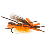 The Fly Fishing Place Foam Hopper Fly Fishing Flies Assortment - 12 Flies - 2 Each of 6 Grasshopper Dropper Hoppers Patterns with Fly Box
