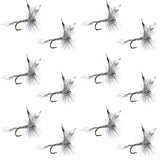 Barbless Mosquito Classic Trout Dry Fly Fishing 1 Dozen Flies - Hook Size 18