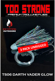 Too Strong Premium Trolling Flies - 3 Pack Unrigged