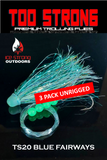 Too Strong Premium Trolling Flies - 3 Pack Unrigged