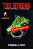 Too Strong Premium Trolling Flies - 3 Pack Unrigged