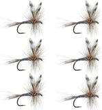 Barbless Adams Classic Dry Fly - Set of 6 - Hook Size 18