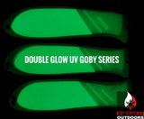 END OF SEASON SALE! -  10" Double Glow UV Dual Fin Fishblades