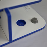 Made in the USA Fishing Rod Holder Rack | Marine Grade HDPE | 12 Pole Waterproof Wash-down | Dock, Garage, Boat, Storage | 1.5 in Holes | Fits All Sizes