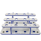 Made in the USA Fishing Rod Holder Rack | Marine Grade HDPE | 12 Pole Waterproof Wash-down | Dock, Garage, Boat, Storage | 1.5 in Holes | Fits All Sizes