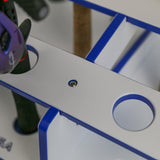 Made in the USA Fishing Rod Holder Rack | Marine Grade HDPE | 12 Pole Waterproof Wash-down | Dock, Garage, Boat, Storage | 1.5 in Holes | Fits All Sizes