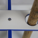 Made in the USA Fishing Rod Holder Rack | Marine Grade HDPE | 12 Pole Waterproof Wash-down | Dock, Garage, Boat, Storage | 1.5 in Holes | Fits All Sizes