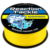 Reaction Tackle Braided Fishing Line - NO FADE Yellow - NEW
