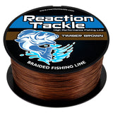 Reaction Tackle Braided Fishing Line - Timber Brown - NEW