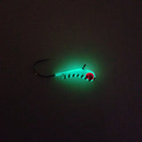 WHITE STRIPE GLOW TUNGSTEN KANOE JIG