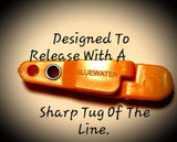 Blue Water Angler Orange Release (No Pin in Pad) - Planer Board Line Release - 2 Pack or 6 Pack
