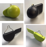 Dreaming Duck Tackle Willie T's Balls Downrigger Weights Black and Green Round and Fin