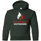 Youth Pullover Hoodie Red & White Logo (LOTS of color choices)