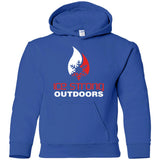 Youth Pullover Hoodie Red & White Logo (LOTS of color choices)