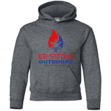 Youth Pullover Hoodie Patriotic Logo (LOTS of color choices)
