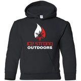 Youth Pullover Hoodie Red & White Logo (LOTS of color choices)