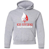 Youth Pullover Hoodie Red & White Logo (LOTS of color choices)