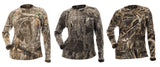 DSG Long Sleeve Camo Tech Shirt - Realtree Edge, Realtree Timber, or Realtree Max-5