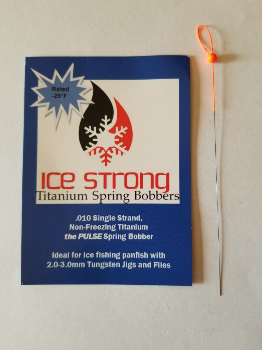 The Pulse Ice Strong Titanium Spring Bobber – Ice Strong Outdoors