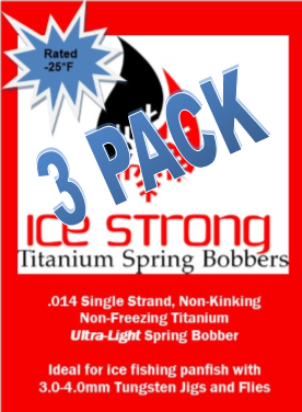 Ice Strong Titanium Spring Bobber 3-Pack ULTRA-LIGHT – Ice Strong