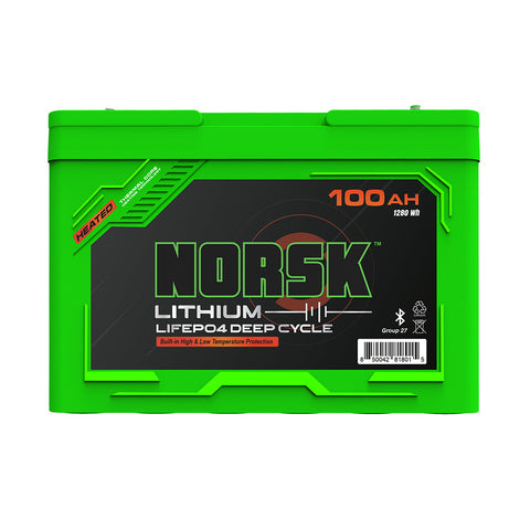 Norsk 100AH 12.8V LIFEPO4 HEATED Deep Cycle Battery - Guardian - BACKORDERED