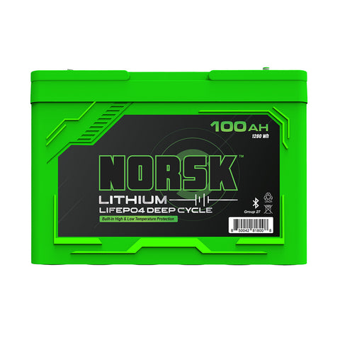 Norsk 100AH 12.8V LIFEPO4 Deep Cycle Battery