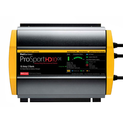 ProMariner ProSportHD 10 Gen 4 - 10 Amp - 2-Bank Battery Charger [44010]