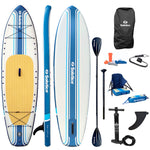 Soltice Watersports 10'6" Rambler Inflatable Stand-Up Paddleboard/Kayak 2-In-1 Kit w/Seat  Convertible Paddle - Blue [36200]