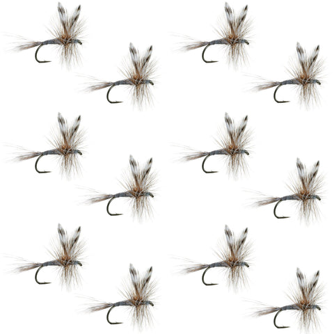 Adams Classic Dry Fly - 1 Dozen Flies Hook Size 16