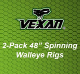 Vexan Walleye harness Walleye Rigs 48" 2-packs