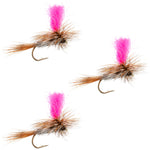 3 Pack Adams Hi-Viz Parachute Classic Dry Fly - Hook Size 16