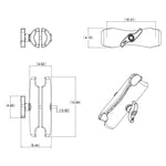 RAM Mount Double Socket Arm f/3.38" E Size Ball Bases [RAM-E-201U]