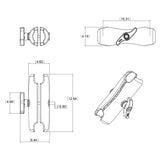 RAM Mount Double Socket Arm f/3.38" E Size Ball Bases [RAM-E-201U]