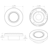 Lumitec Orbit - Flush Mount Down Light - White Finish - White Non-Dimming [112523]