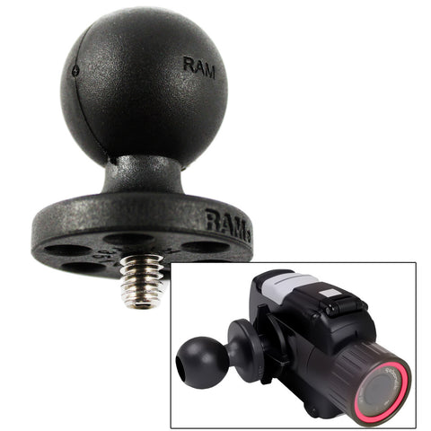 RAM Mount Composite 1" Ball w/1/4-20 Stud f/Cameras, Camcorders [RAP-B-366U]