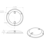 Lumitec TouchDome - Dome Light - Polished SS Finish - 2-Color White/Blue Dimming [101097]