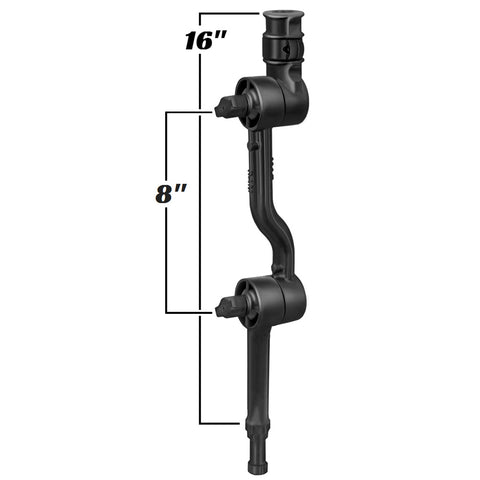 RAM Mount Adjustable Adapt-a-Post 16" Extension Arm [RAP-114-APB3U]