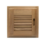 Whitecap Teak Louvered Door & Frame - Right Hand - 12" x 12" [60720]