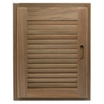 Whitecap Teak Louvered Door & Frame - Right Hand - 15" x 20" [60724]