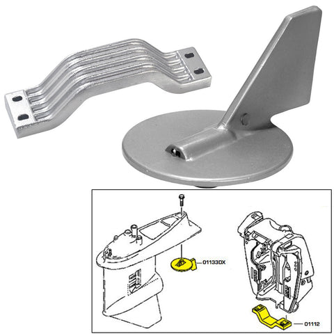 Tecnoseal Anode Kit w/Hardware - Yamaha 150-200HP - Zinc [21101]