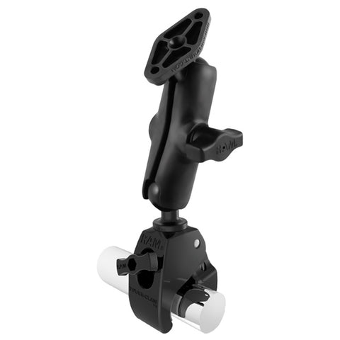 RAM Mount Medium Tough-Claw Base w/Double Socket Arm & Diamond Base Adapter [RAP-B-404-238U]