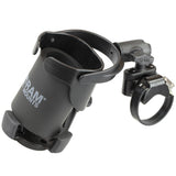 RAM Mount Level Cup XL Low Profile Mount w/Large Strap Clamp Base [RAP-B-417-200-1-231Z-2NUBU]