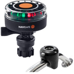 Navisafe Navilight 2NM Tricolor w/Navimount Base  Rail Mount - Black [340KIT]